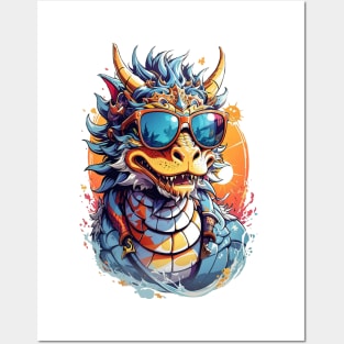 Cool Dragon in Sunglasses Posters and Art